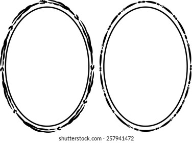 Similar Images, Stock Photos & Vectors of vector oval frame - 257941472