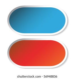 Vector Oval Stickers