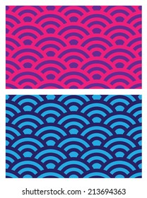 Vector Overlapping Circular Pattern Set 