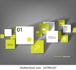 Vector Overlapping Squares Background
