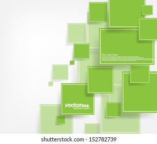 Vector Overlapping Squares Background