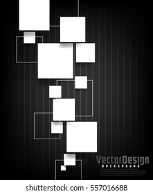 Vector Overlapping Squares Background