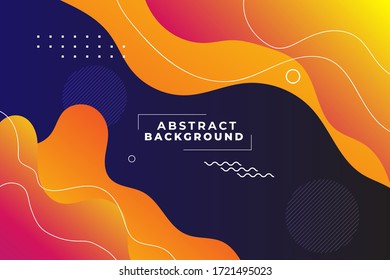 Vector overlay geometric design of trendy Memphis 80s-90s style. Abstract pop art color paint splash pattern background.