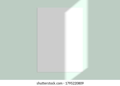 Vector overlay shadow effect. Blanks and cards mock up. Summer sunlight template for design, advertising, invitation etc.
