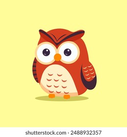 vector owl in autumn IIlustrations