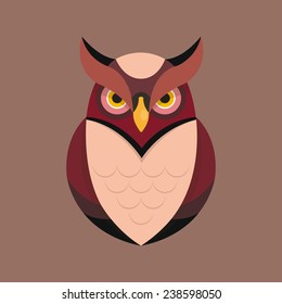 vector owl design