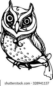 the vector of owl design 