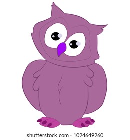 Vector of an owl design on white background, Bird. Animal. Wildlife. Easy editable layered vector illustration.
