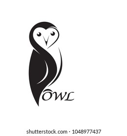 Vector of an owl design on white background. Bird. Animals. Easy editable layered vector illustration.