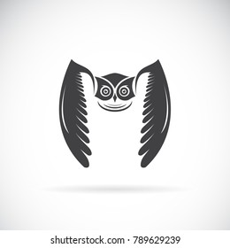 Vector of an owl design on white background. Bird. Wild Animals. Vector illustration.