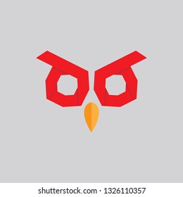 Vector of an owl face design