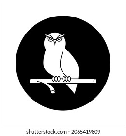 Vector of an owl icon design, Bird. Animal. Wildlife. vector illustration on white background.