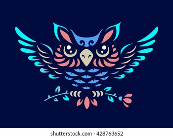 Vector owl illustration