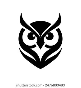 vector owl logo design. logo template