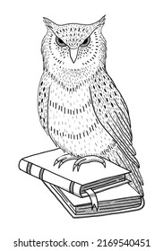 EL VECTORIO EN LIBROS AISLADO EN UN FONDO BLANCO. DIBUJO A MANO