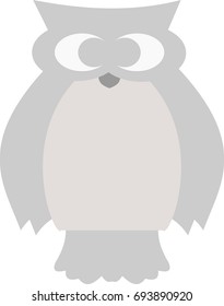 Vector owl on transparent background