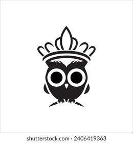 Vektorgrafik mit einfachem Maskottlogo, Design-Illustration
