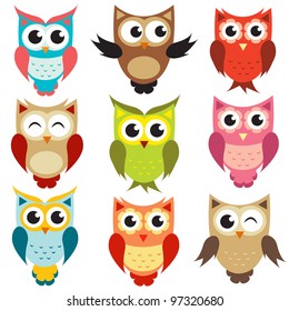 vector owls