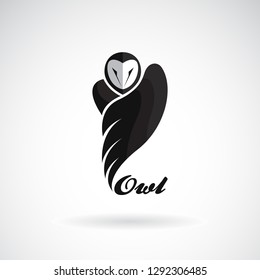 Vector of an owls design on white background., Bird Icon., Wild Animals. Easy editable layered vector illustration.