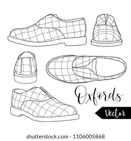 Vector Oxford shoes Mesh Set
