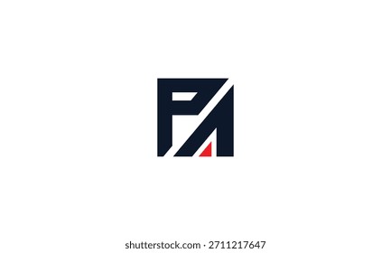 Vektor-PA-Logo, Buchstabe PA, AP-Buchstabe-Logo-Design. Anfangsbuchstabe AP Großbuchstabe Monogramm Logo.