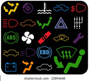 Open Doors Car Warning Sign Black Stock Vector (Royalty Free) 12087880 ...