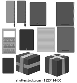 Vector pack of illustrated paperworks 
