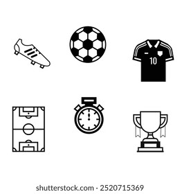 Vector pack of soccer elements