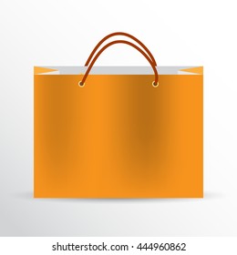 Vector pack for the store. Template mockups. 3D shopping bag.