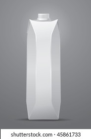 Vector  package on a gray background, for new design