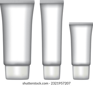 Paquetes vectores para crema, loción, gel y balsam.
