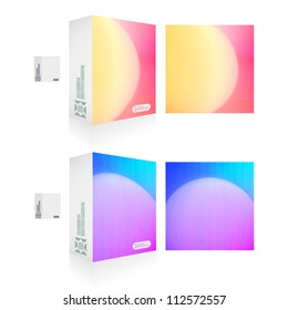 Vector packaging box.