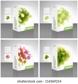 Vector packaging box.