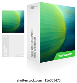 Vector packaging box.