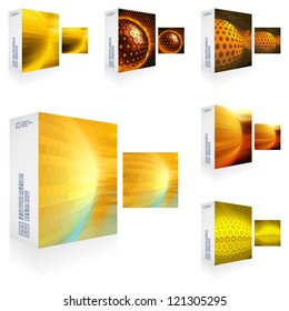 Vector packaging box.