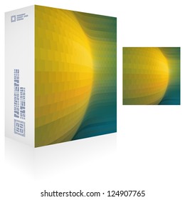Vector packaging box.
