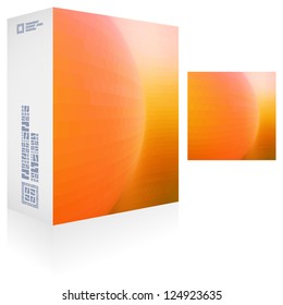 Vector packaging box.