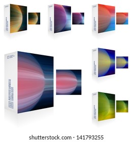 Vector packaging box. 