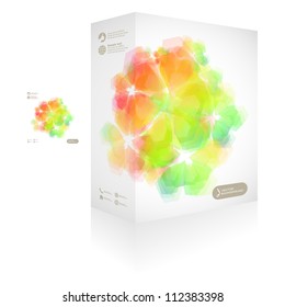Vector packaging box. Abstract illustration.