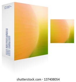 Vector packaging box. Abstract illustration. 