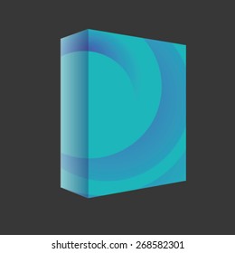 Vector packaging box. Abstract illustration.