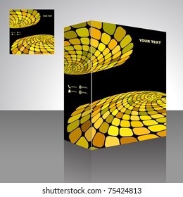 Vector packaging box. Abstract illustration.
