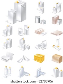 Vector packaging icon set