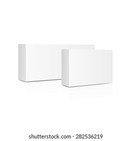 Vector packaging on a white background. Can be used in medicine for tablets, food