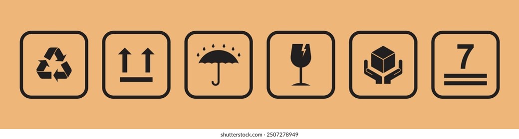 Vector Packaging Symbol For Box