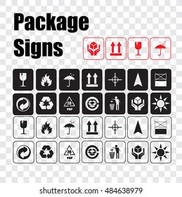 Vector packaging symbols