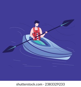 vector paddle sports illustrations, providing visually appealing and informative depictions of activities like kayaking, canoeing, and stand-up paddleboarding