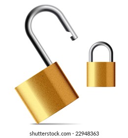 Vector padlock