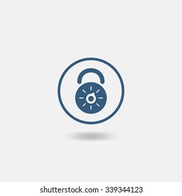 Vector padlock icon