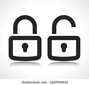 Vector padlock icon symbol design